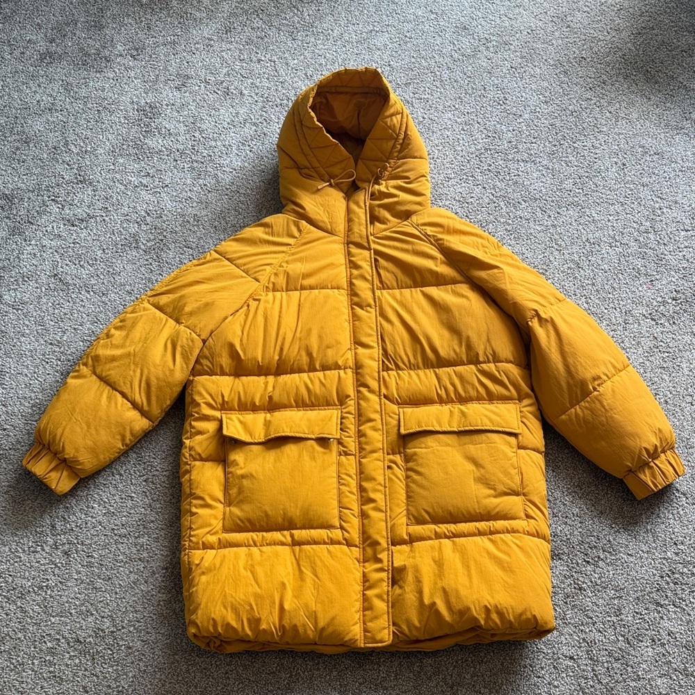 H&M Women’s Mustard Puffer Jacket